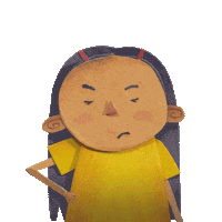 Bichofeo angry clara lvdc Sticker