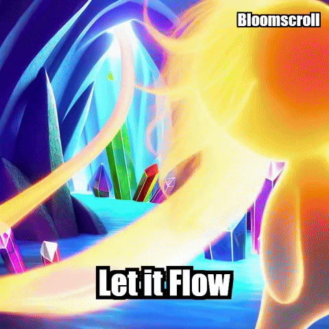 Wisdom Let It Flow GIF by Bloomscroll