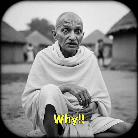 Sad Mahatma GIF
