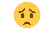 emojivid emoji emojivid smileys worriedface Sticker