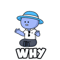 Why Me Wtf Sticker by Kwantel