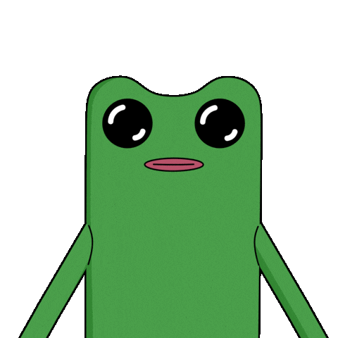 Deep Breath Frog Sticker by fwogs