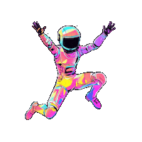 Space Suit Metaverse Sticker by Preneura