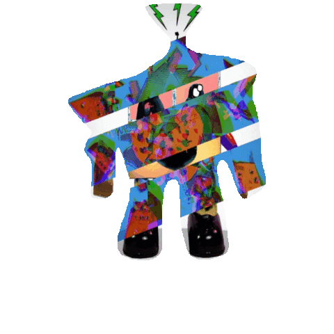 Robot Bouncing Sticker by jorgemariozuleta