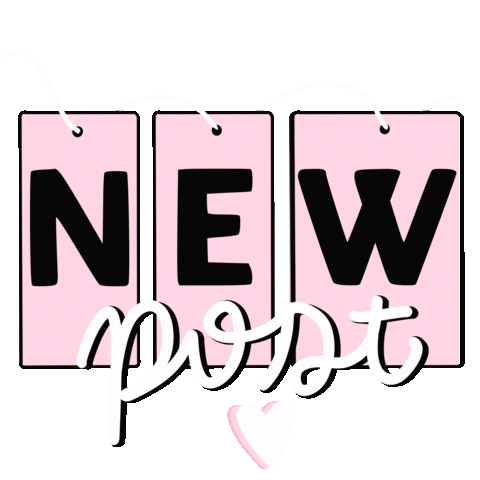 Pink Aesthetic New Post Alert Sticker by Misty Rose Gal