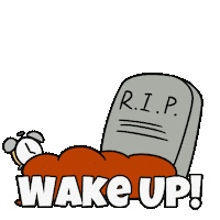 Tired Good Morning Sticker by Christophers Genie