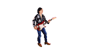 Guitar Lady Sticker by Rzeczy Niesłychane