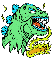 Monster Godzilla Sticker