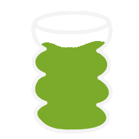 Green Tea Coffee Sticker by PokaDesign