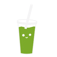 Green Tea Coffee Sticker by PokaDesign