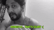 Scared Biting Nails GIF by Digital Pratik