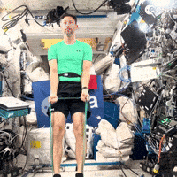 International Space Station Workout GIF by European Space Agency - ESA