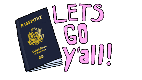 traveling lets go Sticker by stalebagel