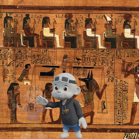 Ancient Egypt Papyrus GIF by Zhot