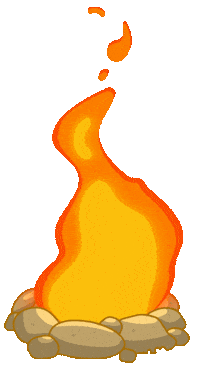 Fire Burn Sticker