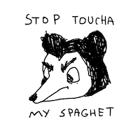 sad spaghetti Sticker