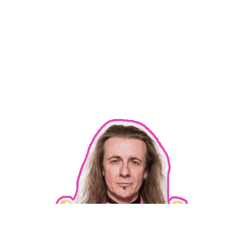 jbo_official giphygifmaker pink heavy metal long hair Sticker