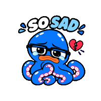 professorocto sad crying cry upset Sticker