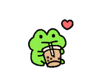 Bubble Tea Drawing Sticker