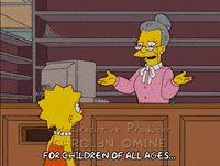lisa simpson librarian GIF