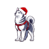 Christmas Dogwear Sticker by 4fluffy.shop