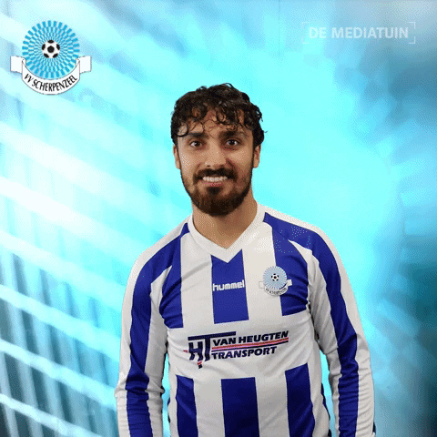 Voetbalvereniging_Scherpenzeel voetbal bal blauwwit hoofdklasse GIF