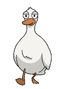 Kennymays chill walking duck goose Sticker