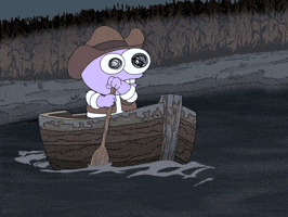 Scared Boat GIF by Adult Swim