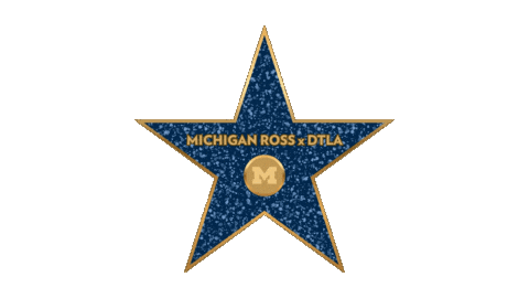Michigan Ross Los Angeles Sticker by MichiganRoss