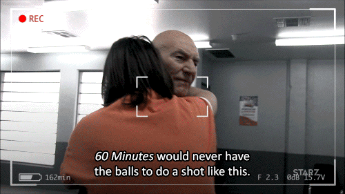 season 2 hug GIF by Blunt Talk
