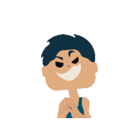 Happy Illustration Sticker