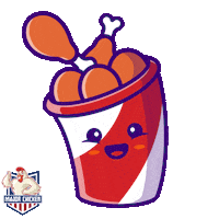 MajorChickenOfficial chicken bucket fried chicken chicken bucket Sticker
