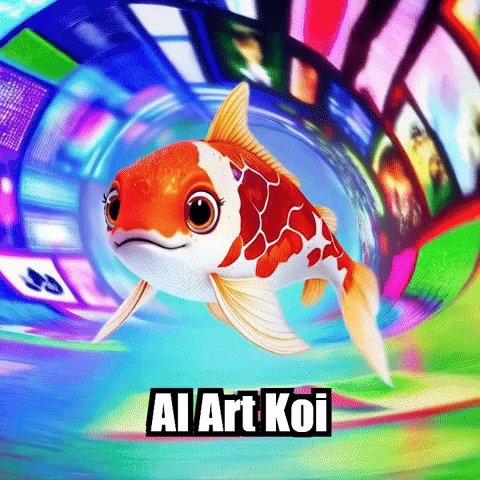 Koi Fish Aiart GIF by TheConfishius