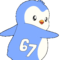 6 7 Penguin Sticker by Pudgy Penguins