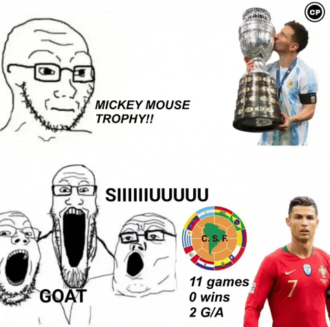 Real Madrid Fans Messi Copa America GIF