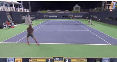 Tsitsipas baits Thiem to net