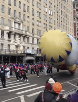 Nutcracker Balloon Cracks Thanksgiving Day Marcher