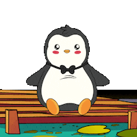 Raining Cold Water Sticker by Pudgy Penguins