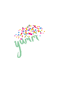 that_gypsy_angelina yummy vegan yum confetti Sticker