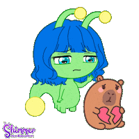 Sad Mental Health Sticker by ShimmertheGlowworm