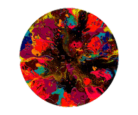 Abstract Art Sticker by Neil Kerman Gallery