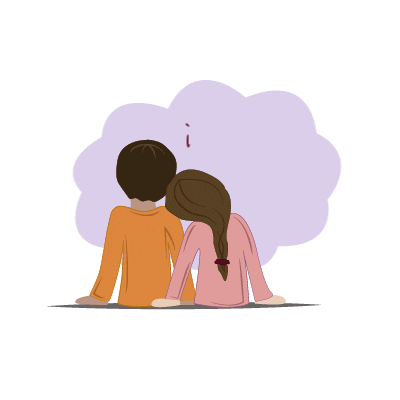 xobrigetta illustration sweet couple relationship Sticker