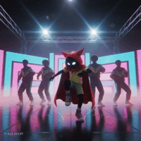 Neon Lights Dancers GIF by G*BOY