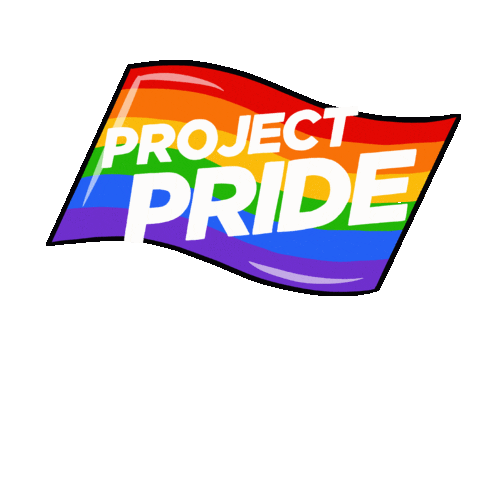 ProjectPride giphyupload rainbow flag lgbtq Sticker