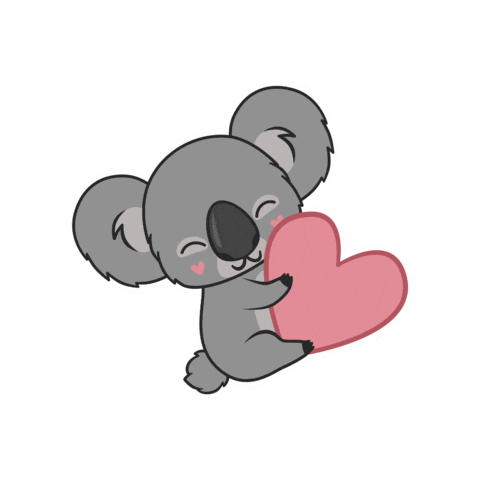 Heart Koala Sticker
