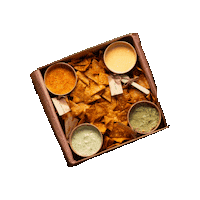 Chestnutkw chips nachos guacamole cheese dip Sticker
