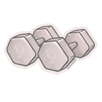 boamakesart workout weights strong girl dumbell Sticker