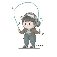 Art Jumping Sticker
