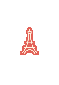 Eiffel Tower Neon Sticker by Las Vegas