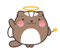 eyedbear0319 cat lovely dango eyedbear Sticker